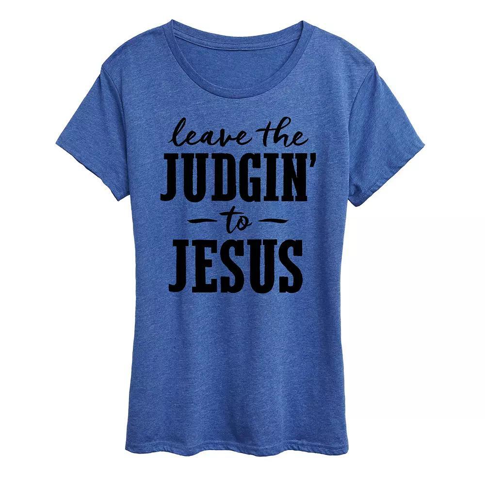 Women's Leave The Judgin' To Jesus Graphic Tee, Girl's,  Product Image