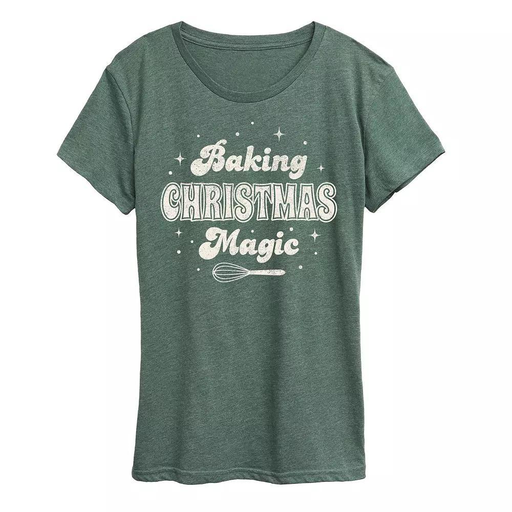 Women's Baking Christmas Magic Graphic Tee, Girl's,  Product Image