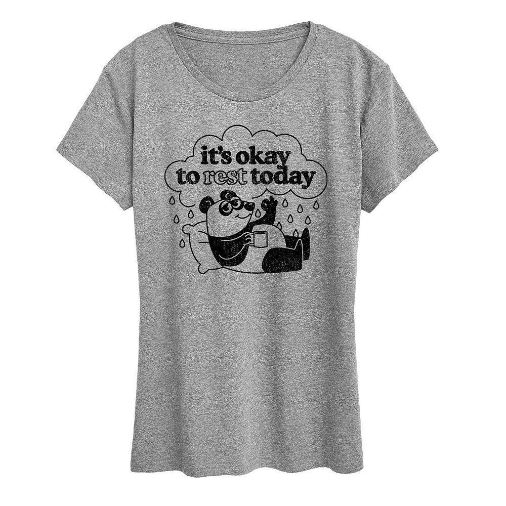 Women's It's Okay To Rest Today Graphic Tee, Girl's,  Product Image