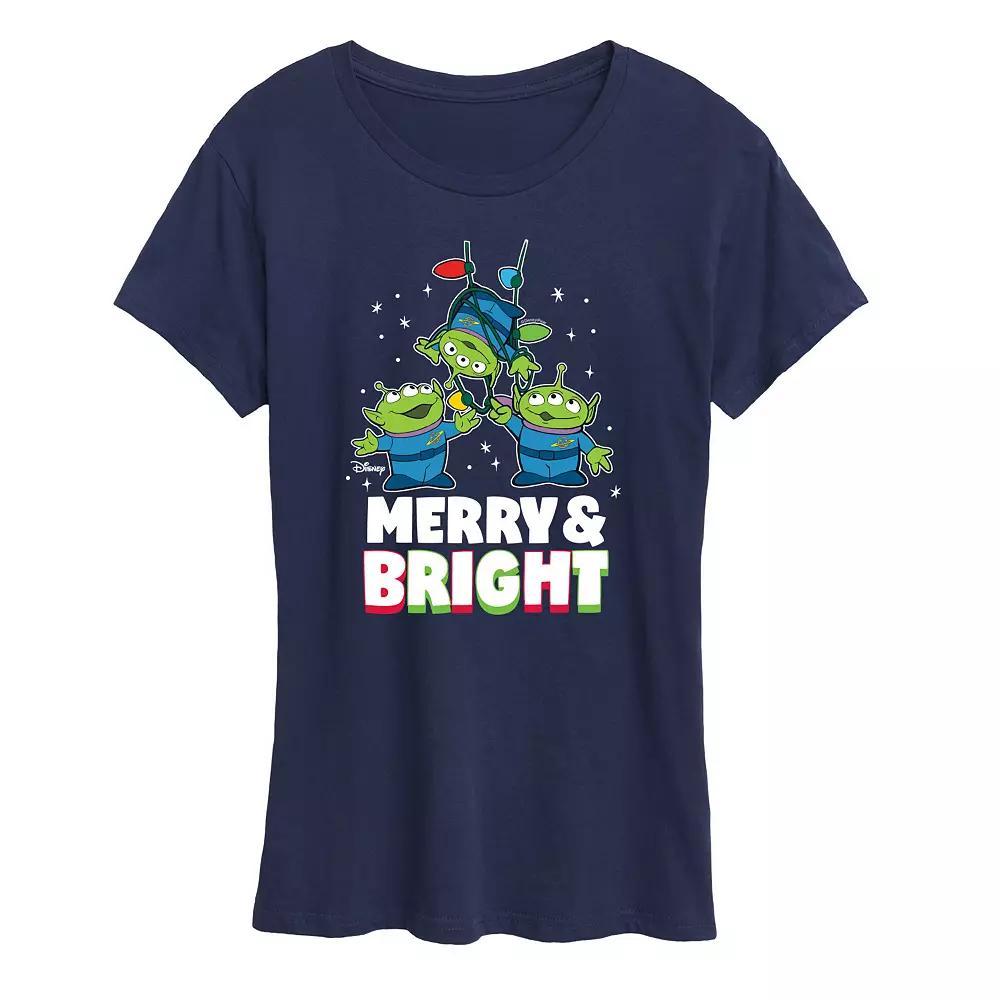 Disney / Pixar's Toy Story Women's Merry And Bright Graphic Tee, Girl's,  Product Image