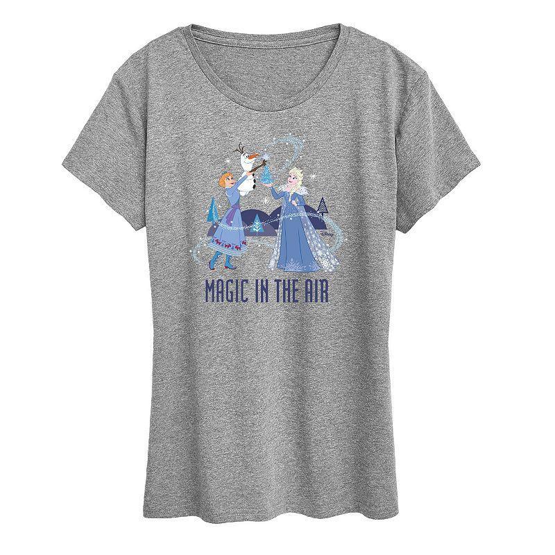 Disney's Frozen 2 Women's Magic In The Air Graphic Tee, Girl's, Size: Large, Grey Gray Product Image