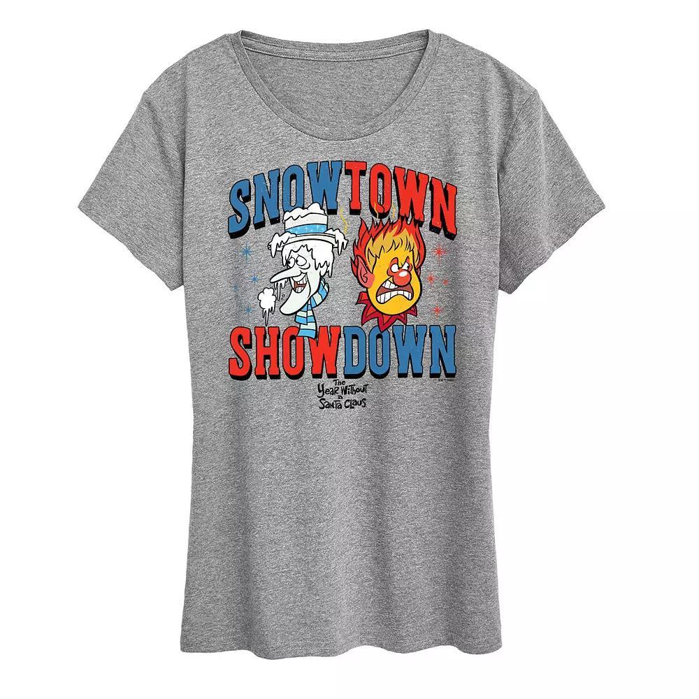 Women's The Year Without Santa Claus Snow Town Showdown Graphic Tee, Girl's,  Product Image
