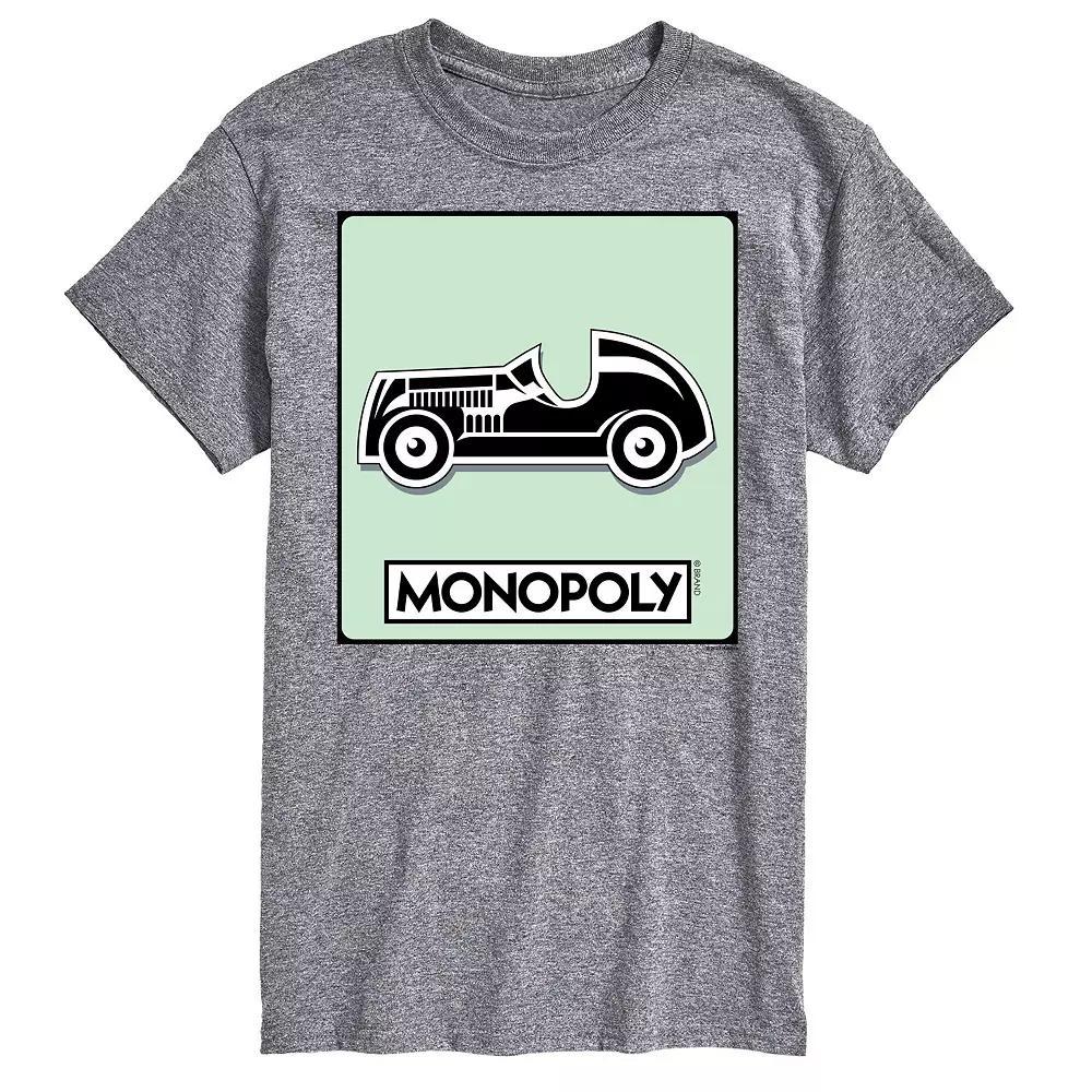 Big & Tall Monopoly Car Game Token Graphic Tee, Men's, Size: 3XB, Gray Product Image