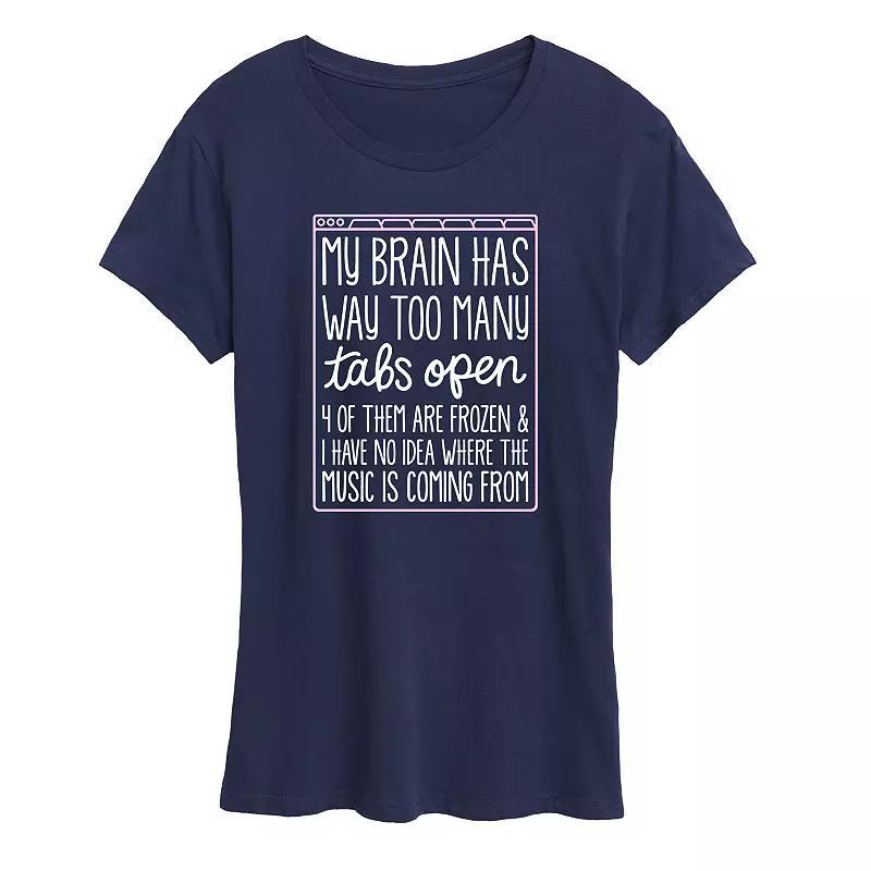 Women's Too Many Tabs Open Graphic Tee, Girl's,  Product Image