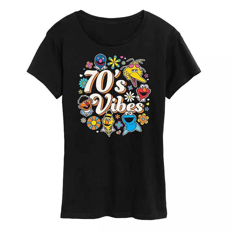 Women's Sesame Street 70's Vibes Graphic Tee,  Product Image