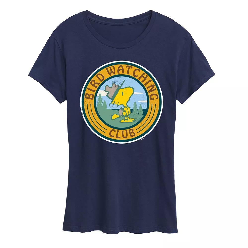 Women's Peanuts Woodstock Bird Watching Graphic Tee,  Product Image