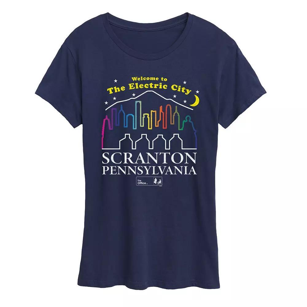 Women's The Office The Electric City Scranton Pa Graphic Tee,  Product Image