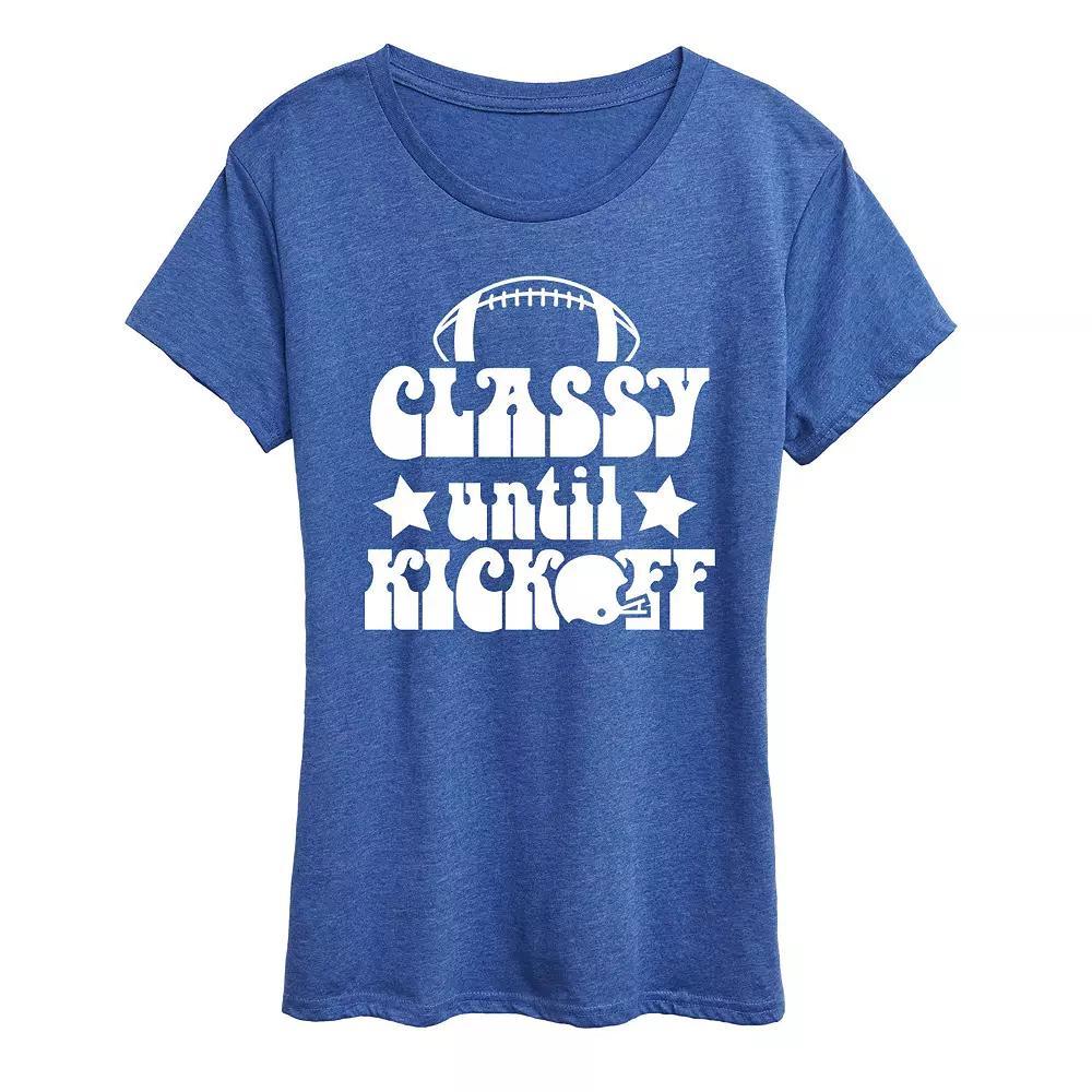 Women's Classy Until Kickoff Graphic Tee, Girl's,  Product Image