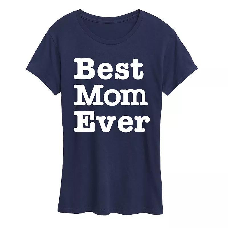 Women's Best Mom Ever Graphic Tee, Size: XL, Heather Grey Product Image