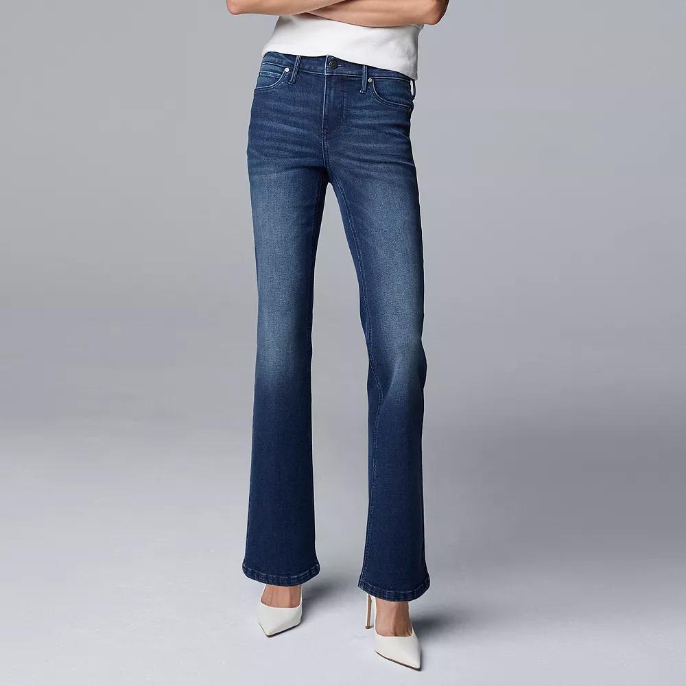 Women's Simply Vera Vera Wang Stretch Bootcut Jeans, Size: 4, Glassgow Product Image