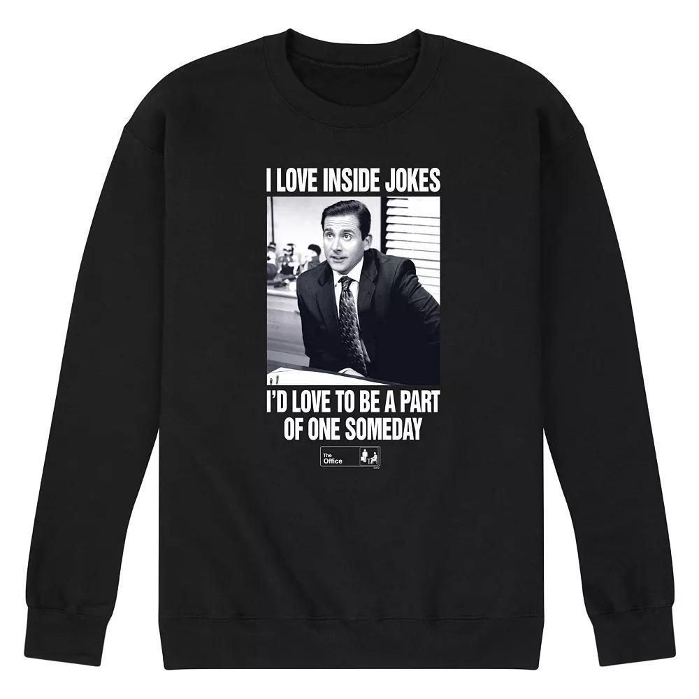 Men's The Office Michael Love Inside Jokes Sweatshirt, Size: Large, Blue Product Image