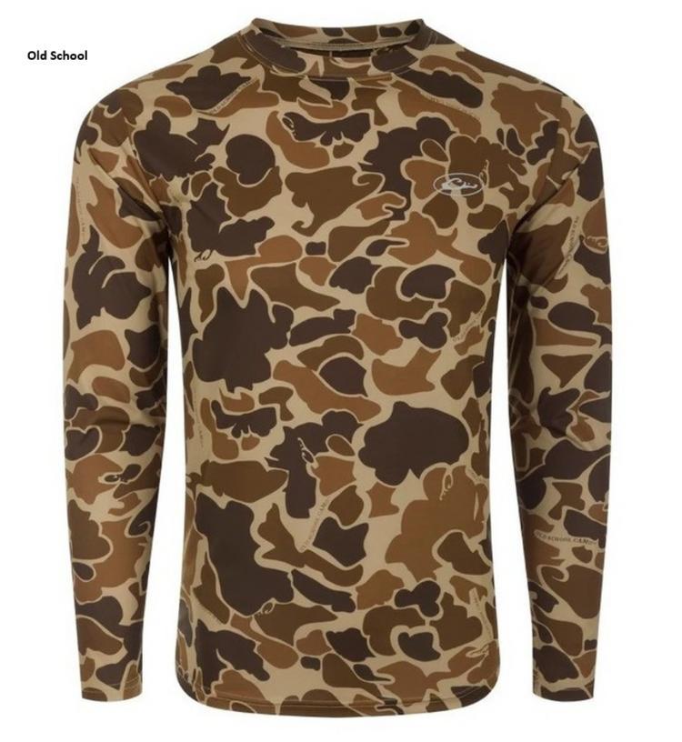 Drake® Men's L/S EST Camo Performance Crew Tee Product Image