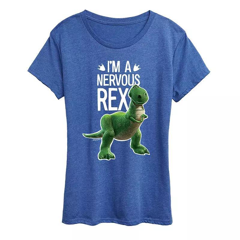 Disney / Pixar's Toy Story Women's Nervous Rex Graphic Tee, Girl's, Size: Medium, Black Product Image