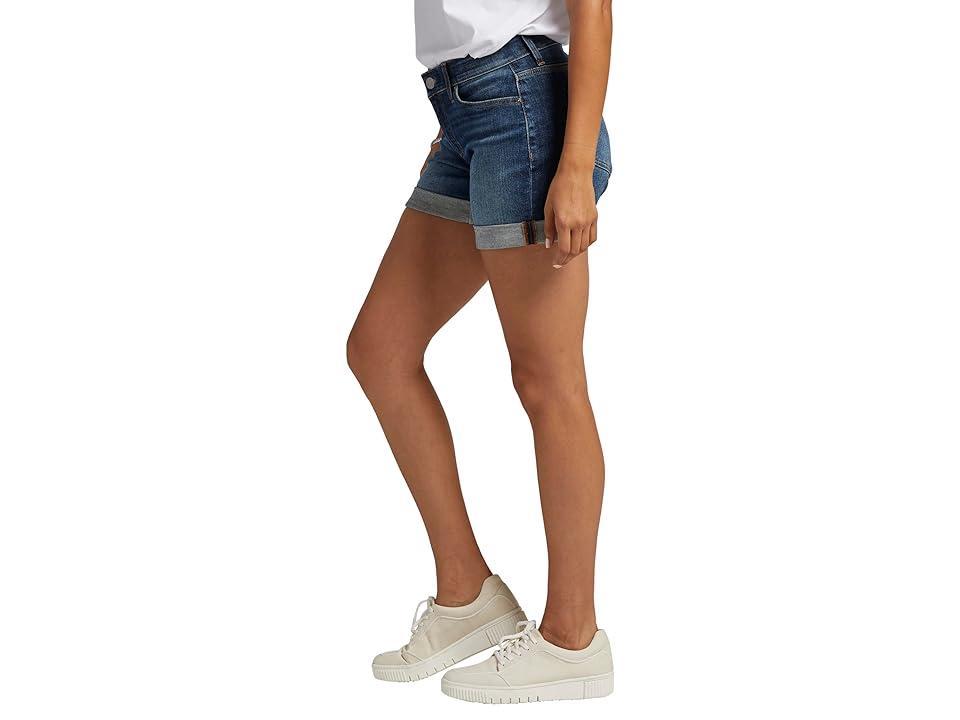 Jag Womens Alex Mid Rise 5 Rolled Hem Boyfriend Shorts Product Image