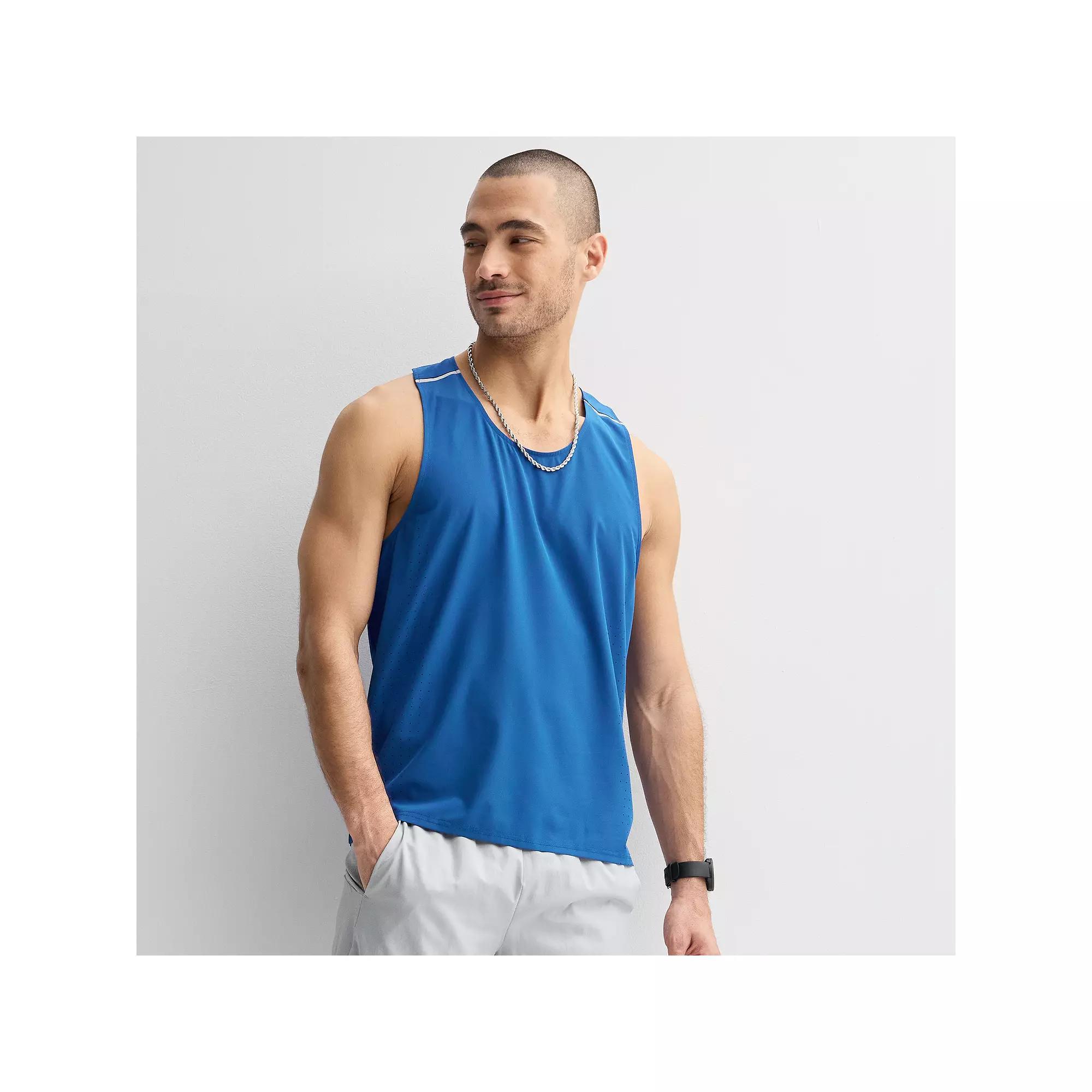 Men's Tek Gear® Run Tank, Size: Medium, Blue Lagoon Product Image