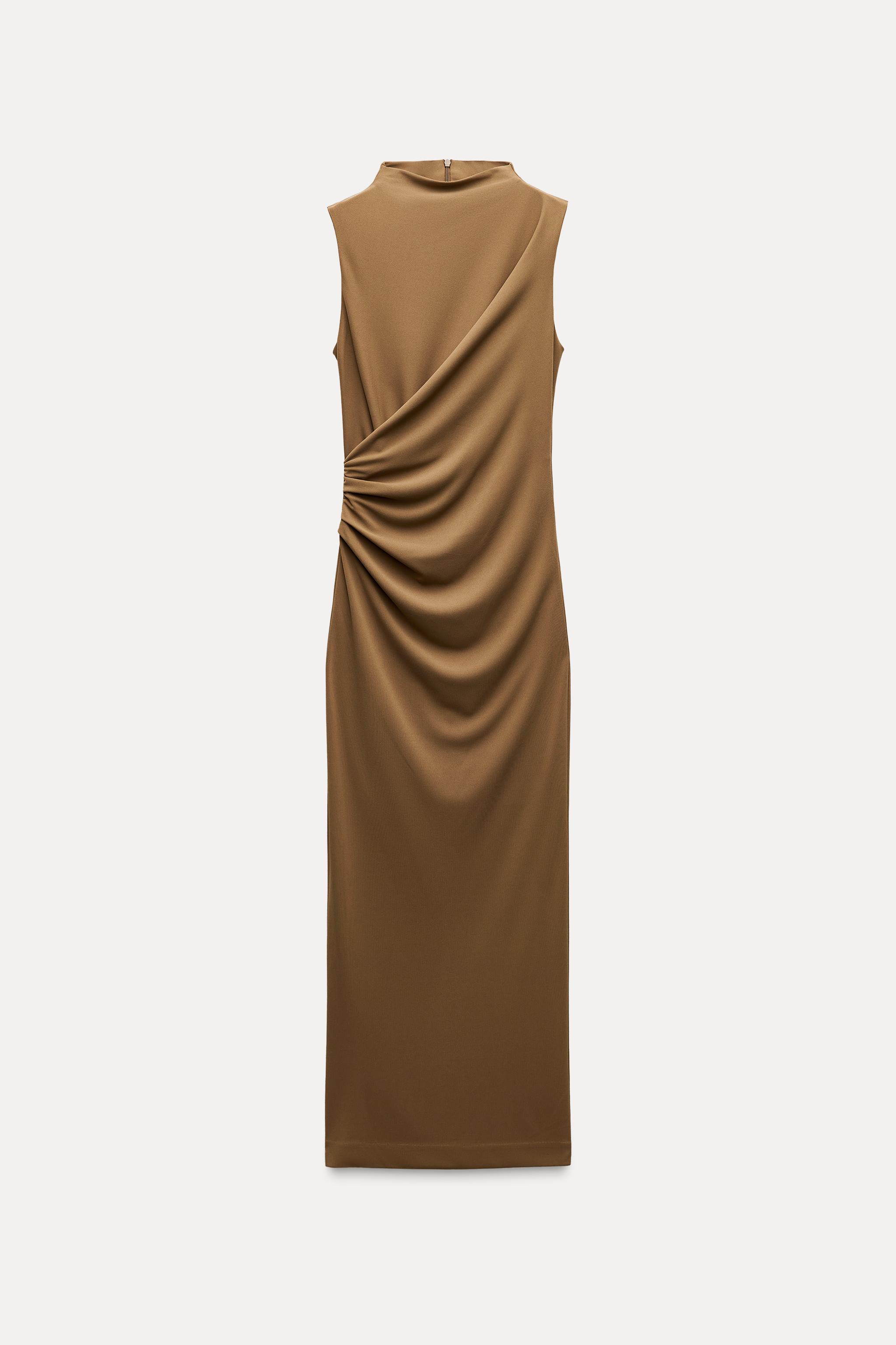 DRAPED MIDI DRESS Product Image