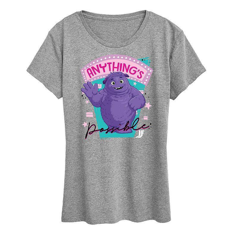 Womens IF Movie Anythings Possible Graphic Tee Grey Gray Product Image