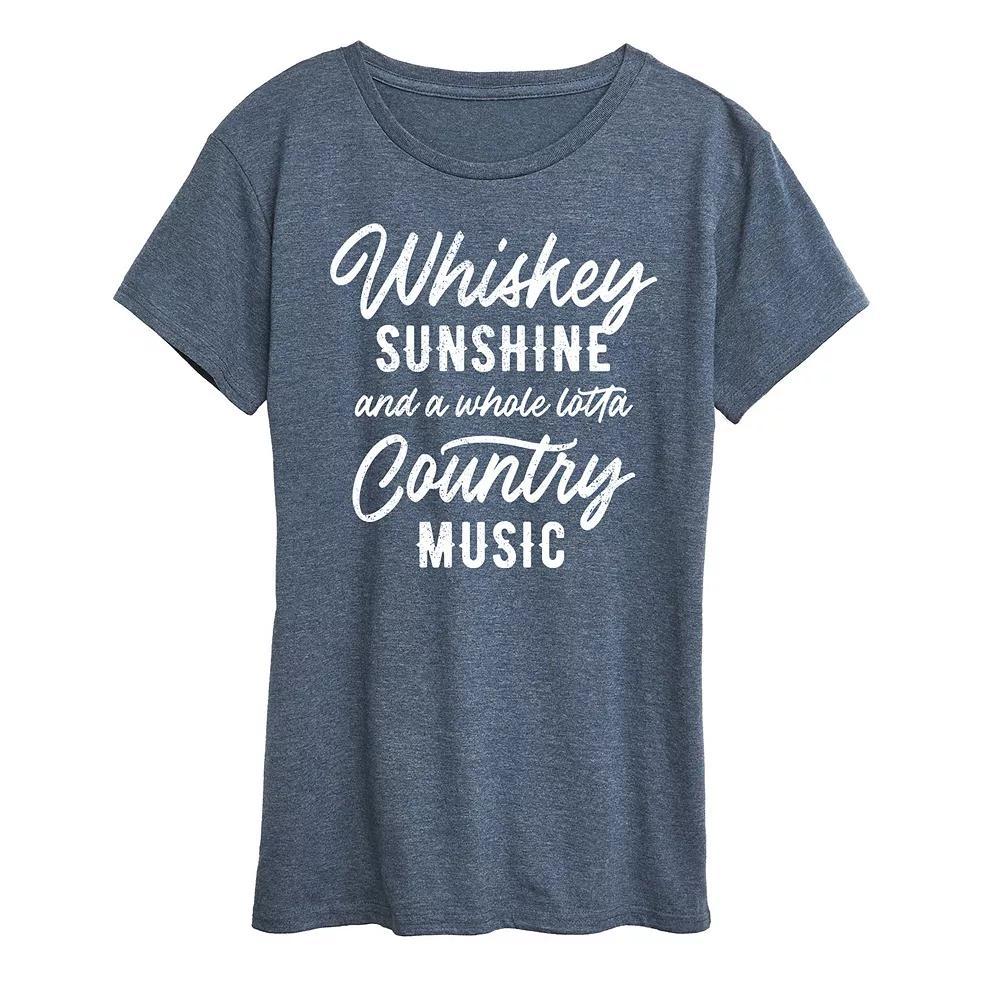 Women's Whiskey Sunshine Country Music Graphic Tee,  Product Image