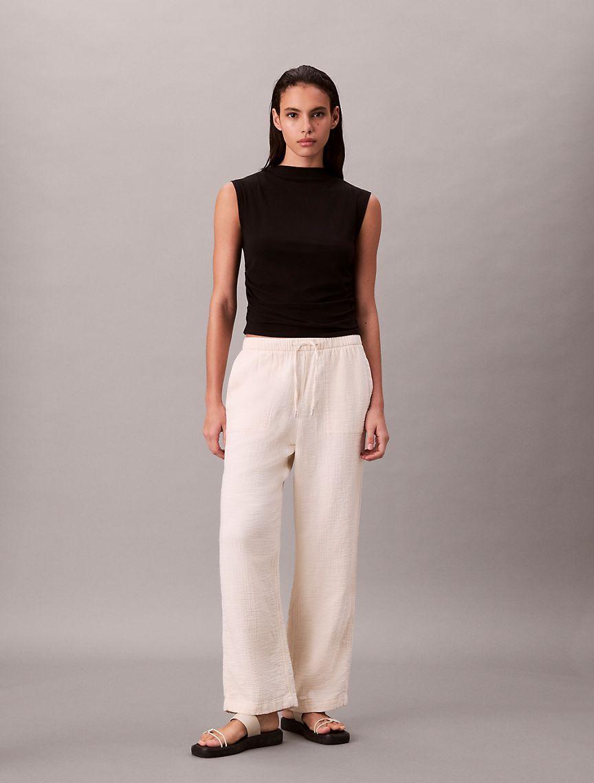 Double Gauze Pull-On Pants Product Image