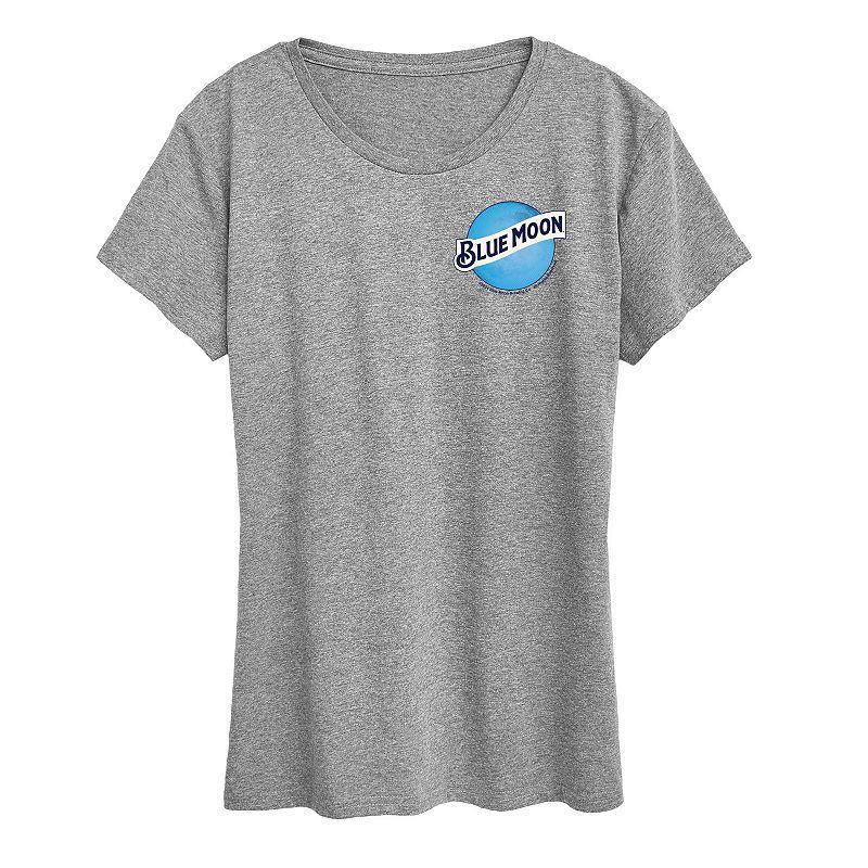 Women's Blue Moon Round Logo Graphic Tee,  Product Image