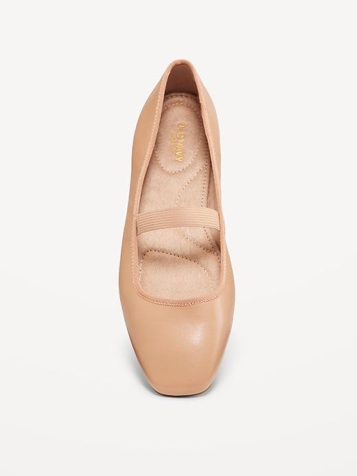 Mary Jane Square-Toe Ballet Flats Product Image