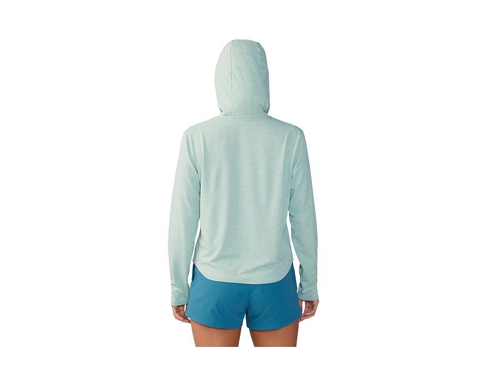 Mountain Hardwear Sunblocker Long Sleeve Hoodie (Bright Heather) Women's Clothing Product Image