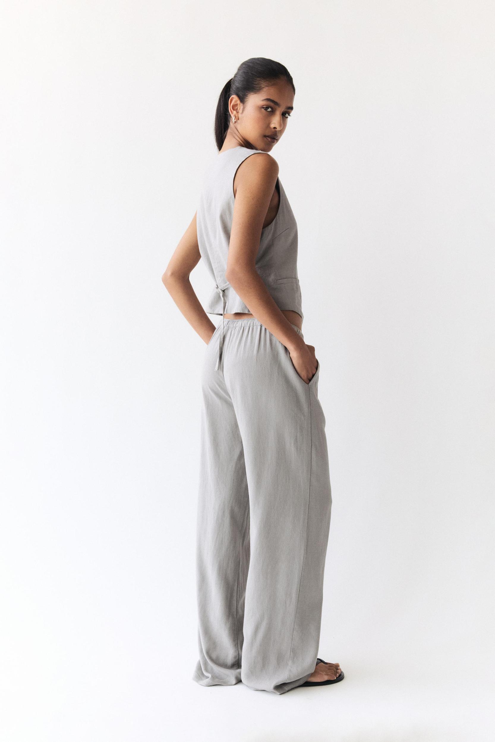 Linen blend sweatpants Product Image