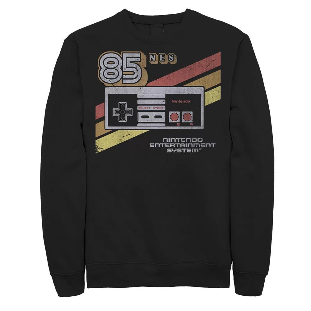 Big & Tall Nintendo Nes Controller Poster Graphic Fleece Pullover, Men's,  Product Image