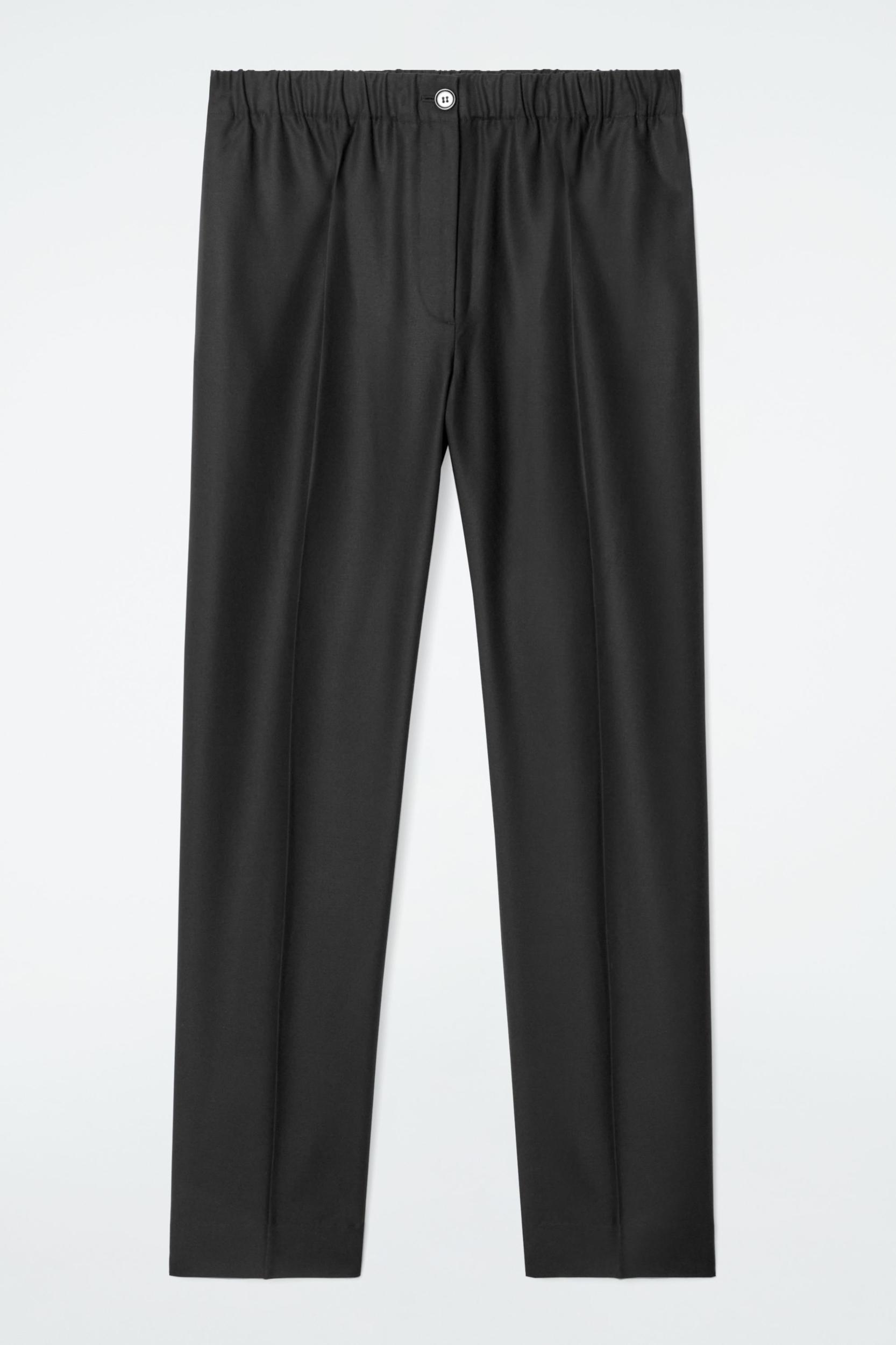 ELASTICATED STRAIGHT-LEG PANTS Product Image