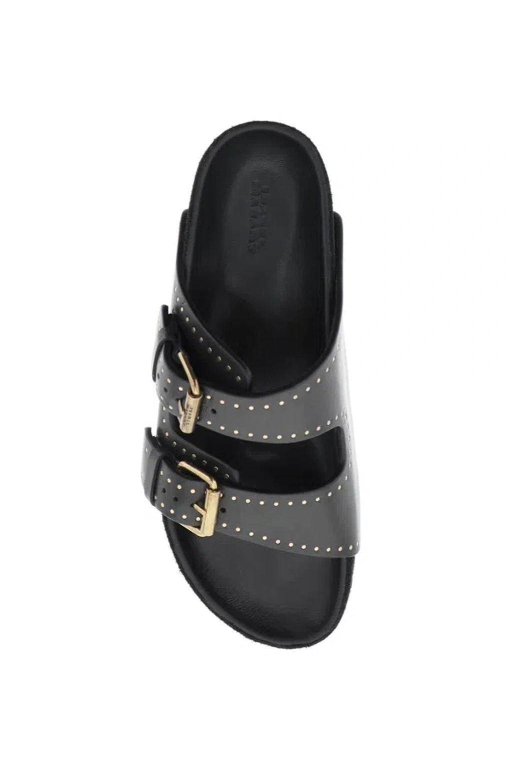 ISABEL MARANT Lennyo Slides In Black Product Image