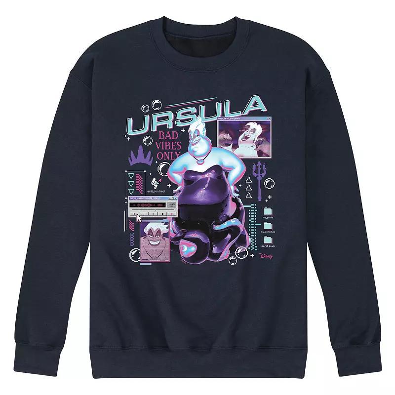 Disney Villains The Little Mermaid Ursula Men's Computer Fleece Sweatshirt, Size: XL, Black Product Image