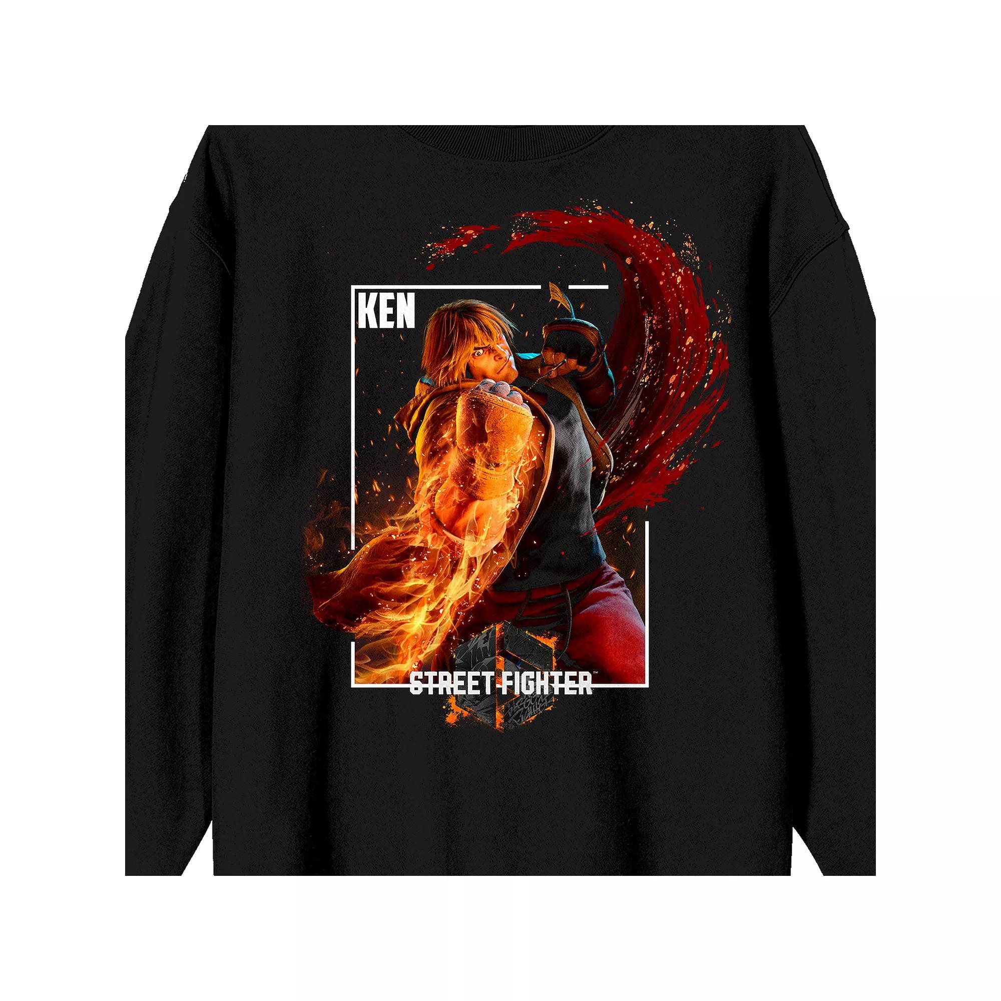 Men's Street Fighter VI Ken Long Sleeve Graphic Tee,  Product Image