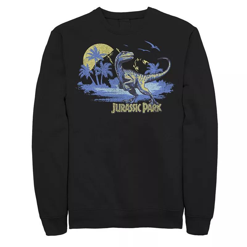 Men's Jurassic Park Raptor Distressed Portrait Sweatshirt,  Product Image