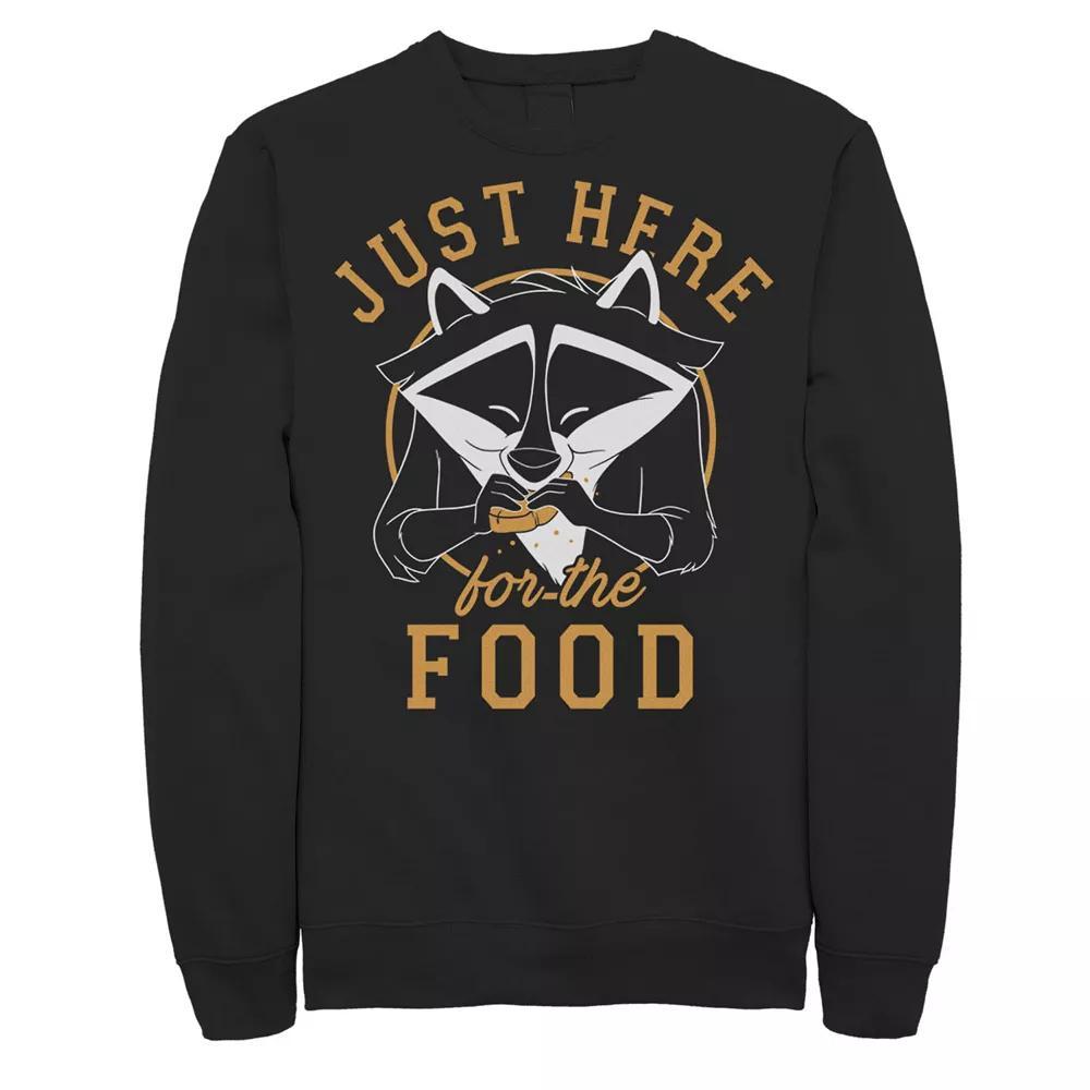 Disney's Pocahontas Meeko Men's Just Here For The Food Portrait Sweatshirt,  Product Image