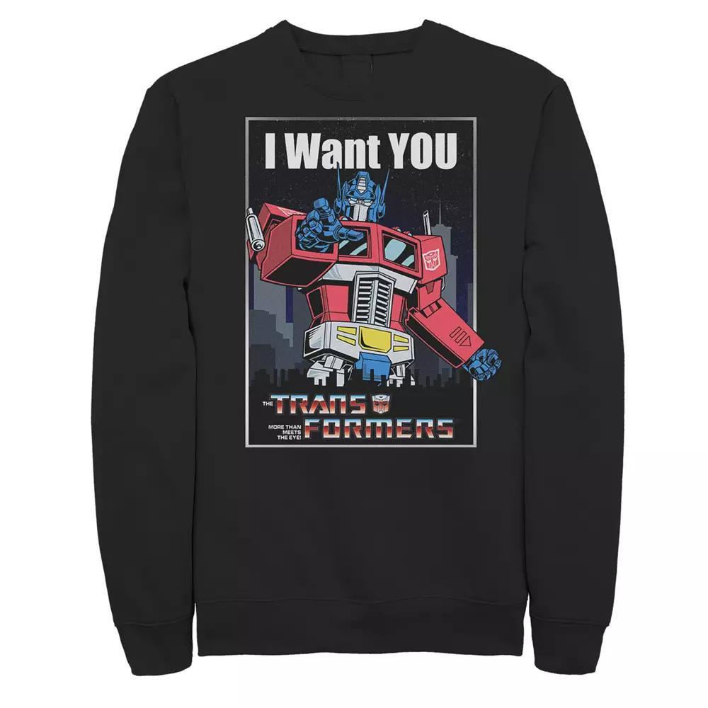 Men's Transformers Optimus Prime I Want You Sweatshirt,  Product Image