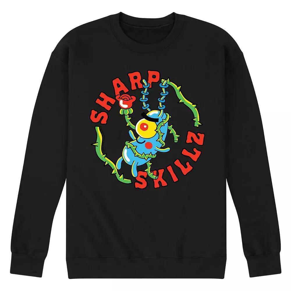 Men's SpongeBob SquarePants Plankton Fleece Sweatshirt, Size: Medium, Black Product Image