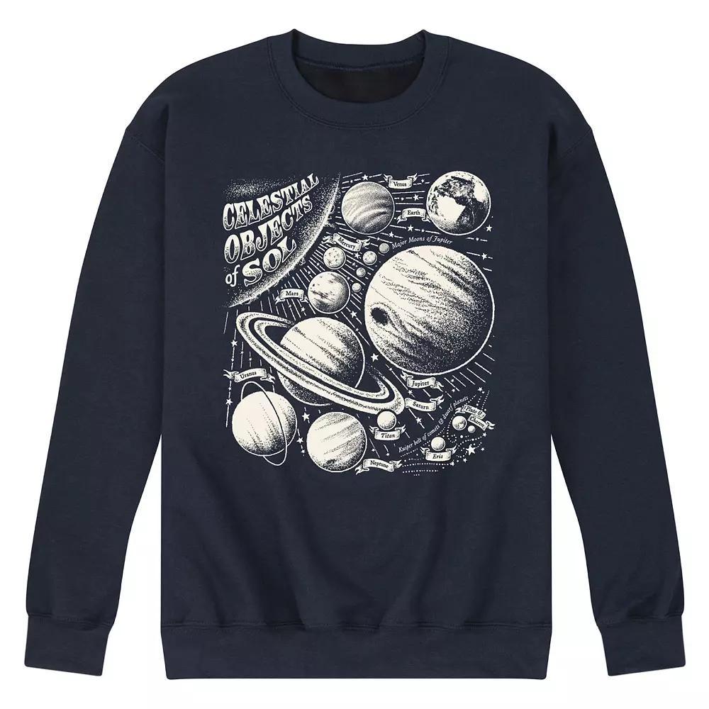 Men's Celestial Objects Fleece Sweatshirt,  Product Image