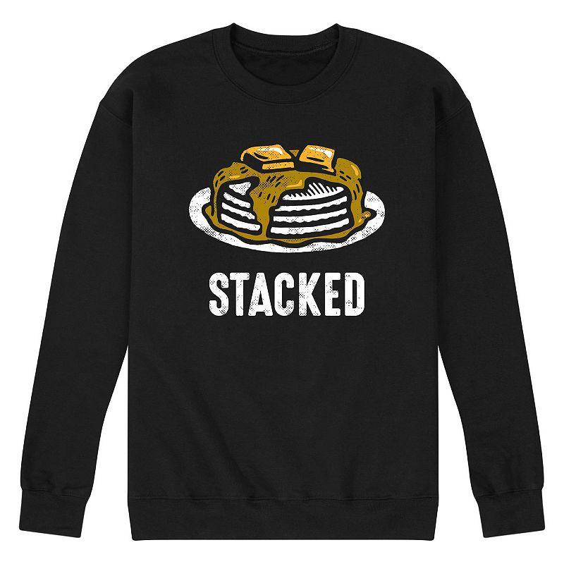 Men's Stacked Sweatshirt, Size: XXL, Black Product Image