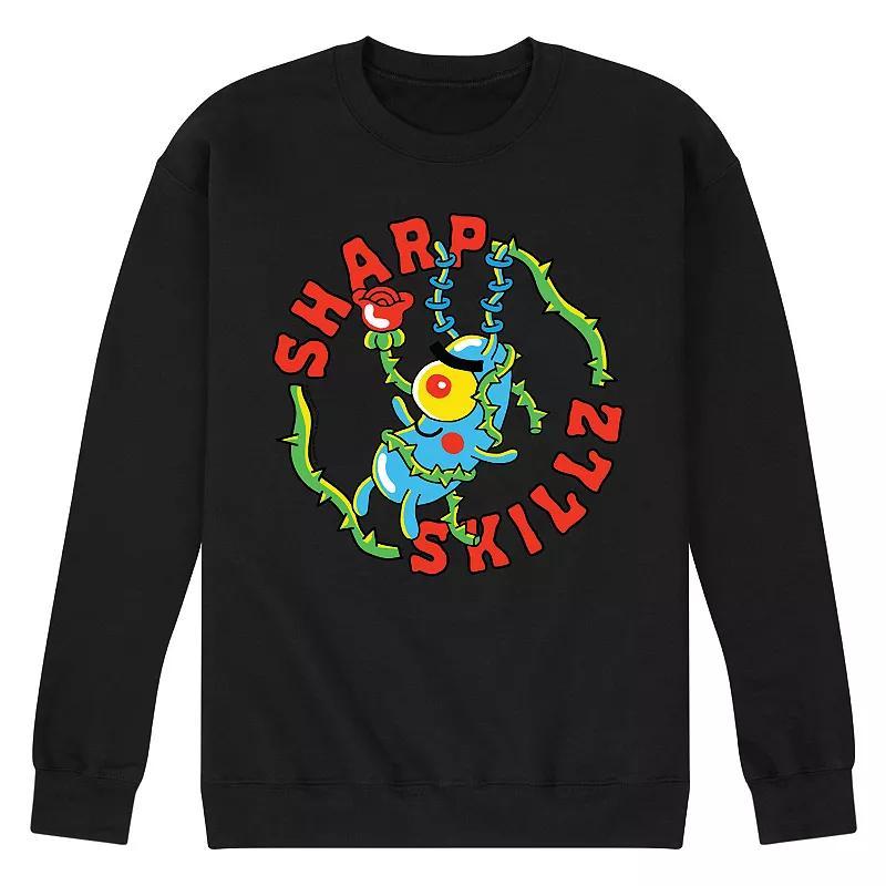 Mens SpongeBob SquarePants Plankton Fleece Sweatshirt Product Image