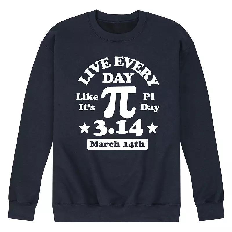 Men's Everyday Like Pi Day Sweatshirt, Size: Large, Black Product Image