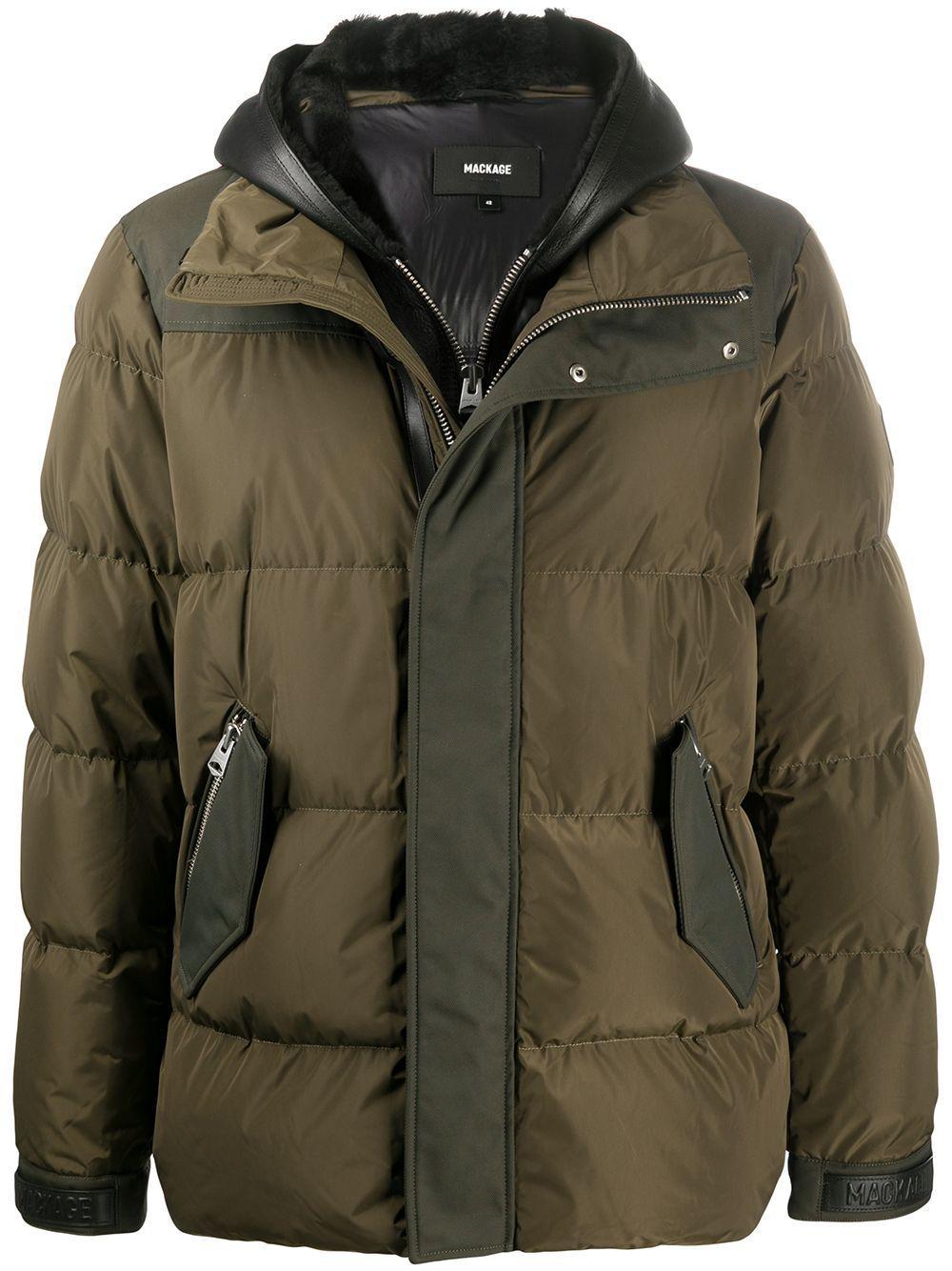 hooded padded jacket Product Image
