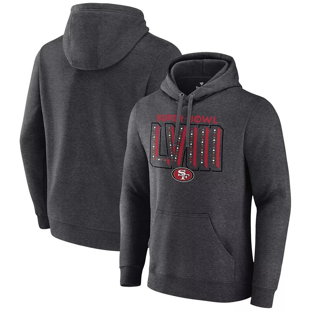 Men's Fanatics Branded  Heather Charcoal San Francisco 49ers Super Bowl LVIII Local Pullover Hoodie, Size: XL Product Image