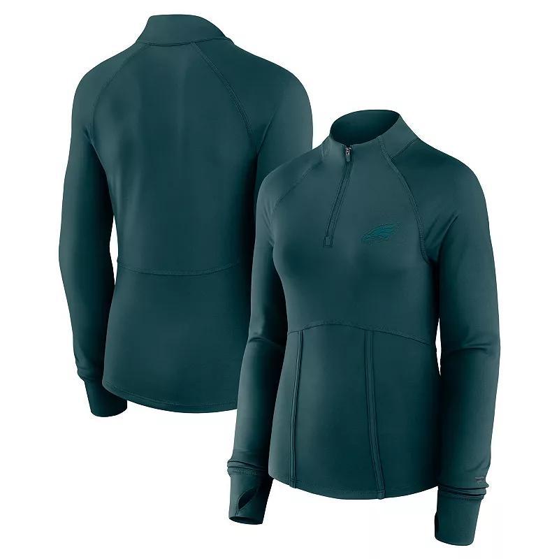 Women's Fanatics Black Miami Dolphins Elements Quarter-Zip Jacket,  Product Image