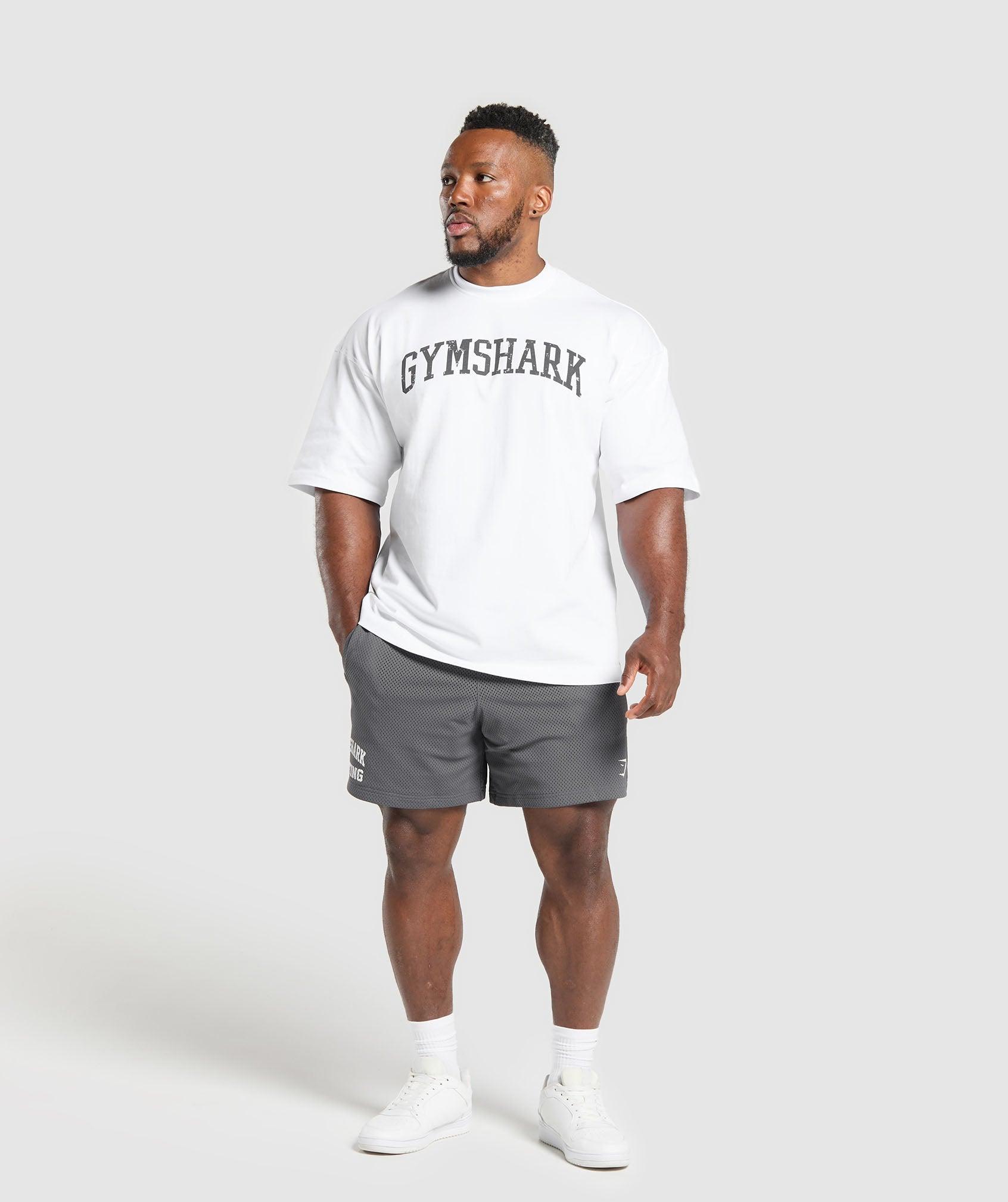 Gymshark Lifting Mesh 7" Shorts - Pitch Grey Male Product Image