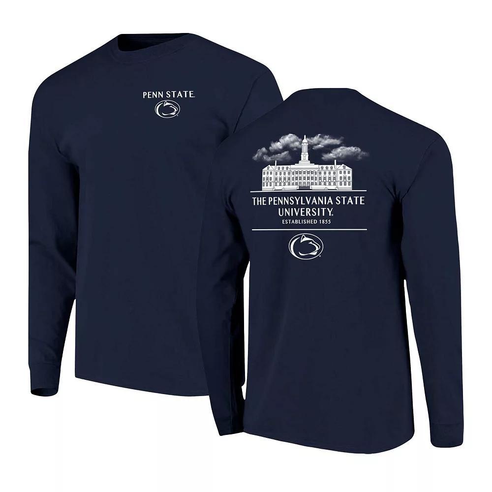 Men's Navy Penn State Nittany Lions Comfort Colors Campus Nights Long Sleeve T-Shirt, Size: XL, Blue Product Image