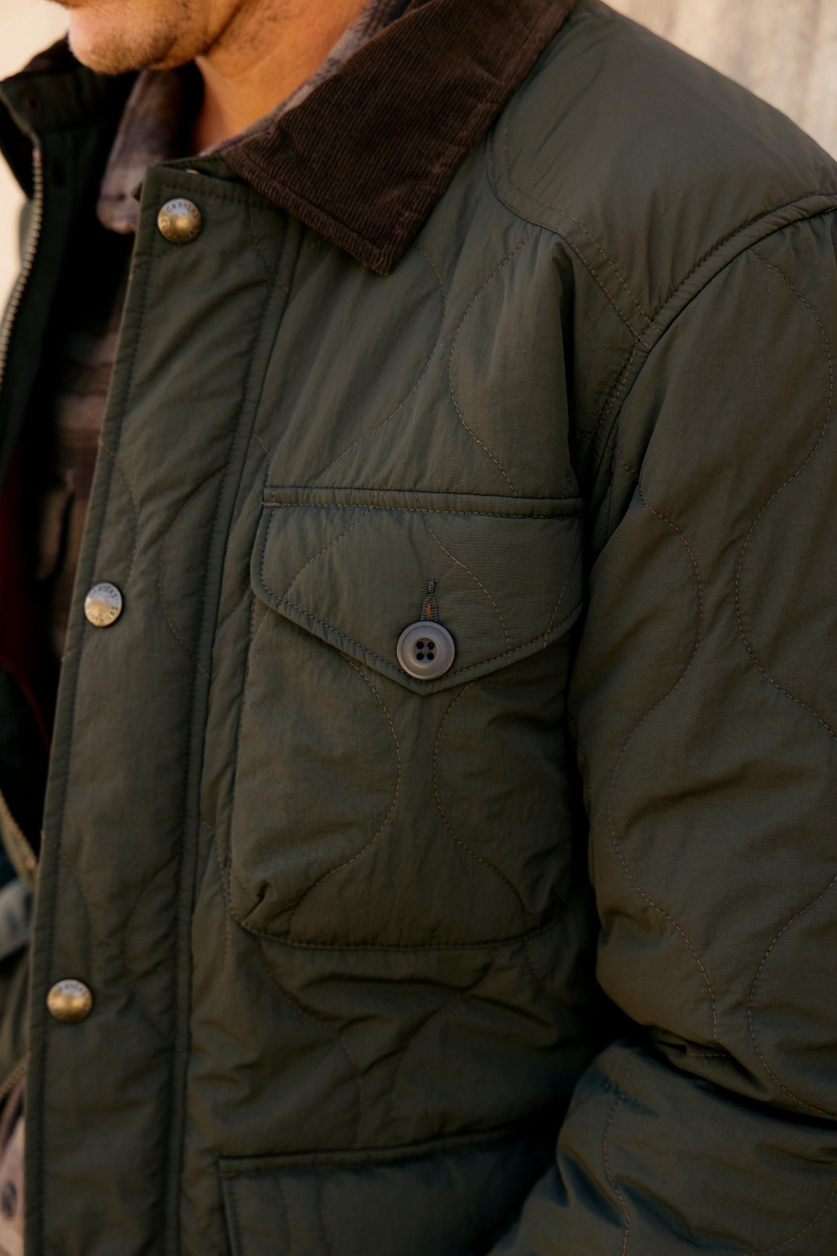 Andrew Lightweight Quilted Jacket - Olive Product Image
