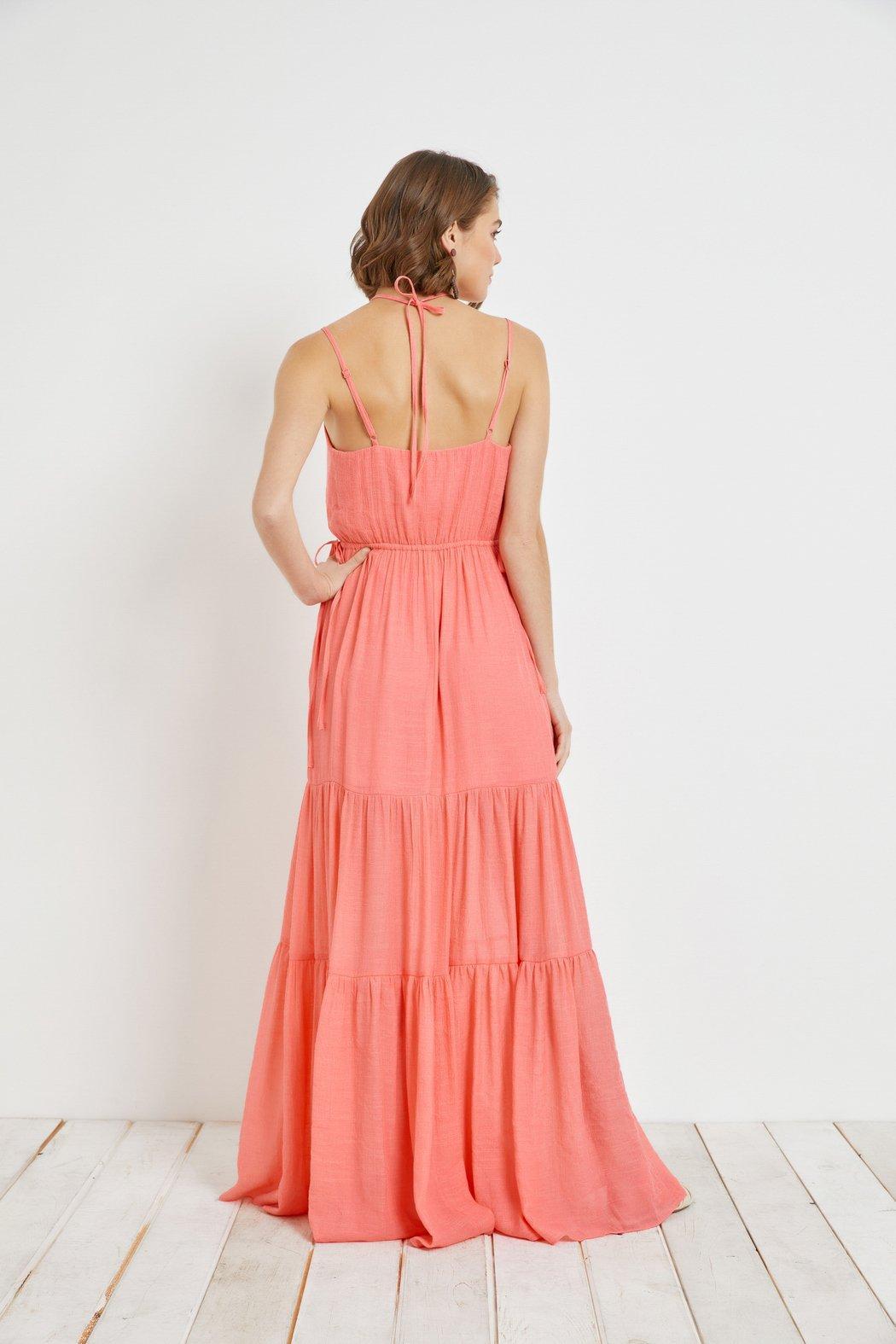 Cutout Rucked Maxi-Dress Product Image