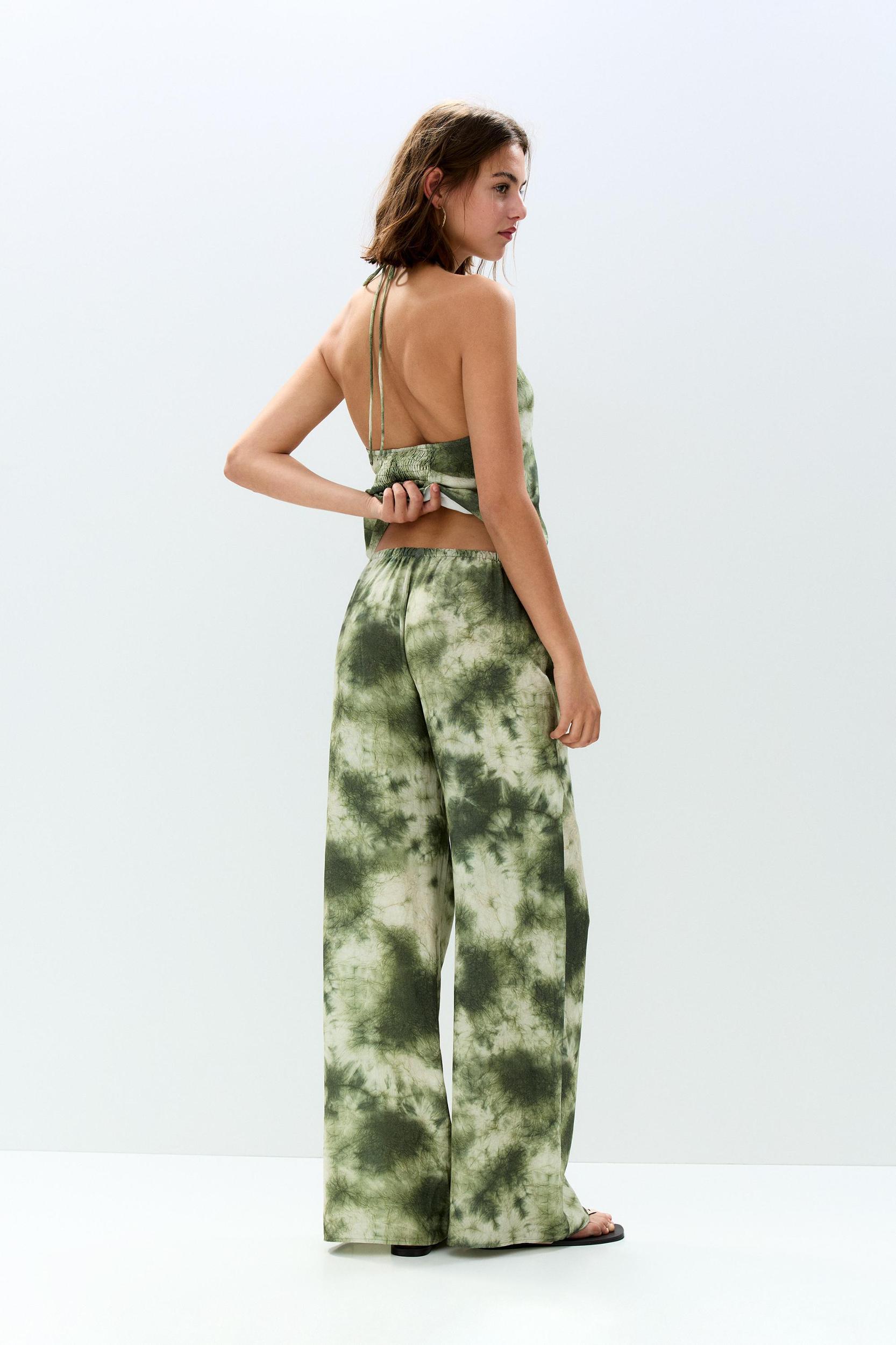Printed flowing pants Product Image