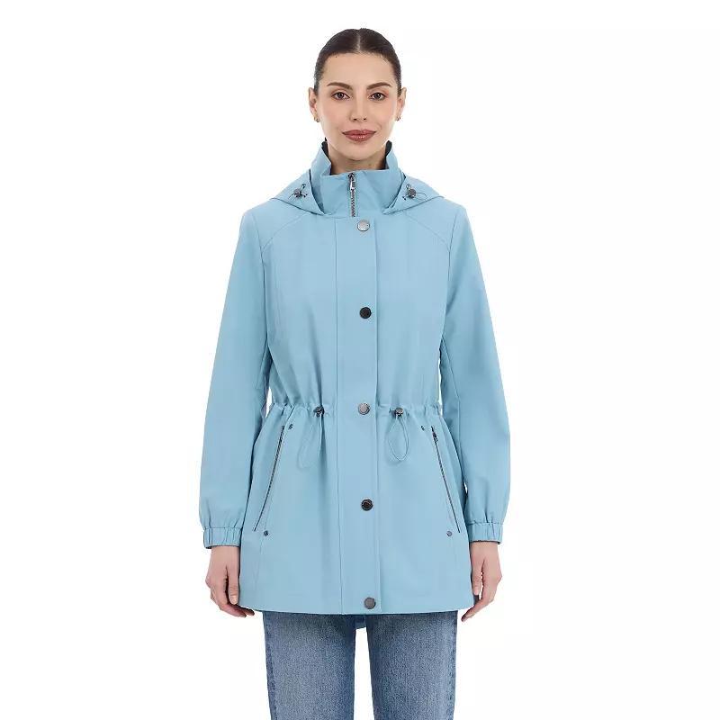 Women's London Fog Snap-Front Removable Hood Anorak Jacket,  Product Image