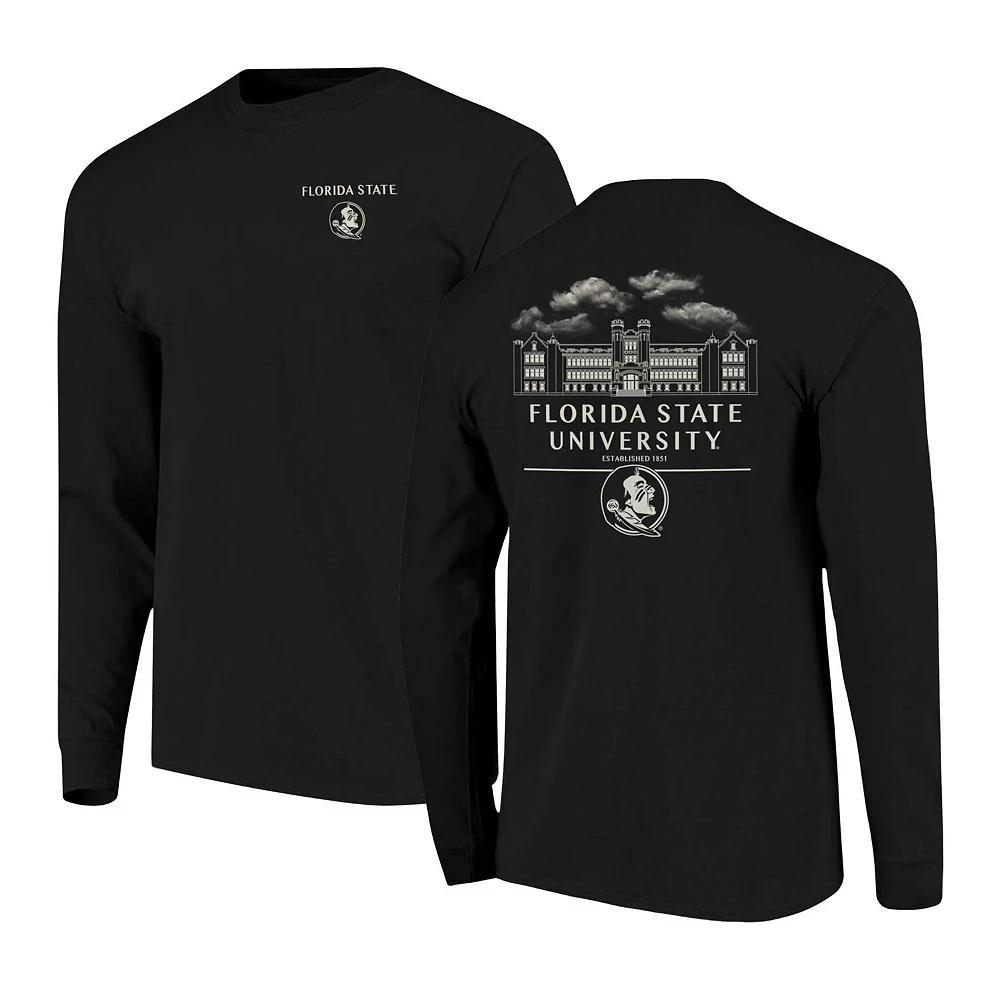 Men's Black Florida State Seminoles Comfort Colors Campus Nights Long Sleeve T-Shirt, Size: Medium Product Image